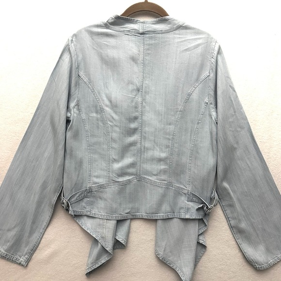 Soft Surroundings Tencel Topper Chambray S Boho Layer Minimalist Capsule Flowy - Picture 9 of 11